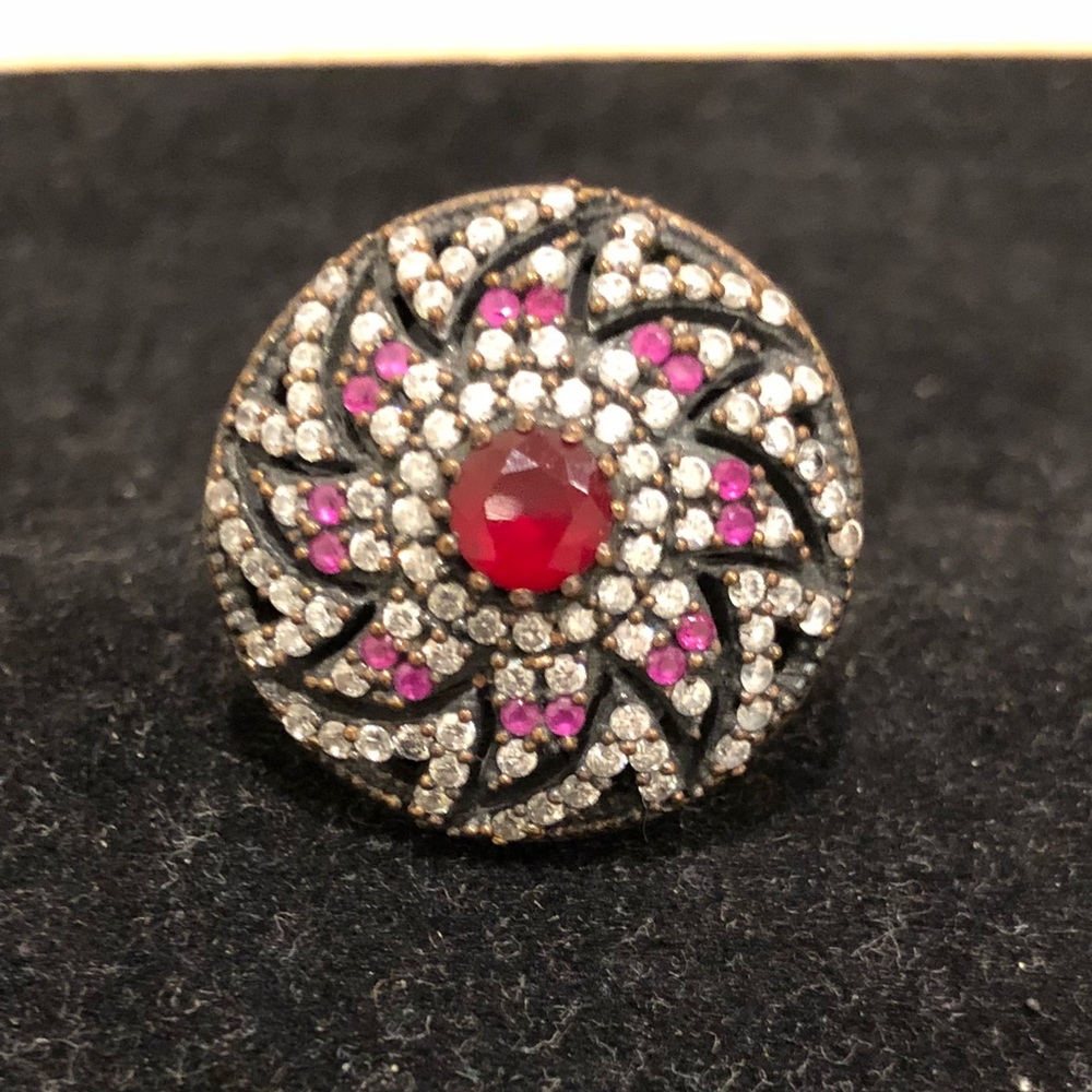 Turkish Handmade- ottoman Ruby- 925-